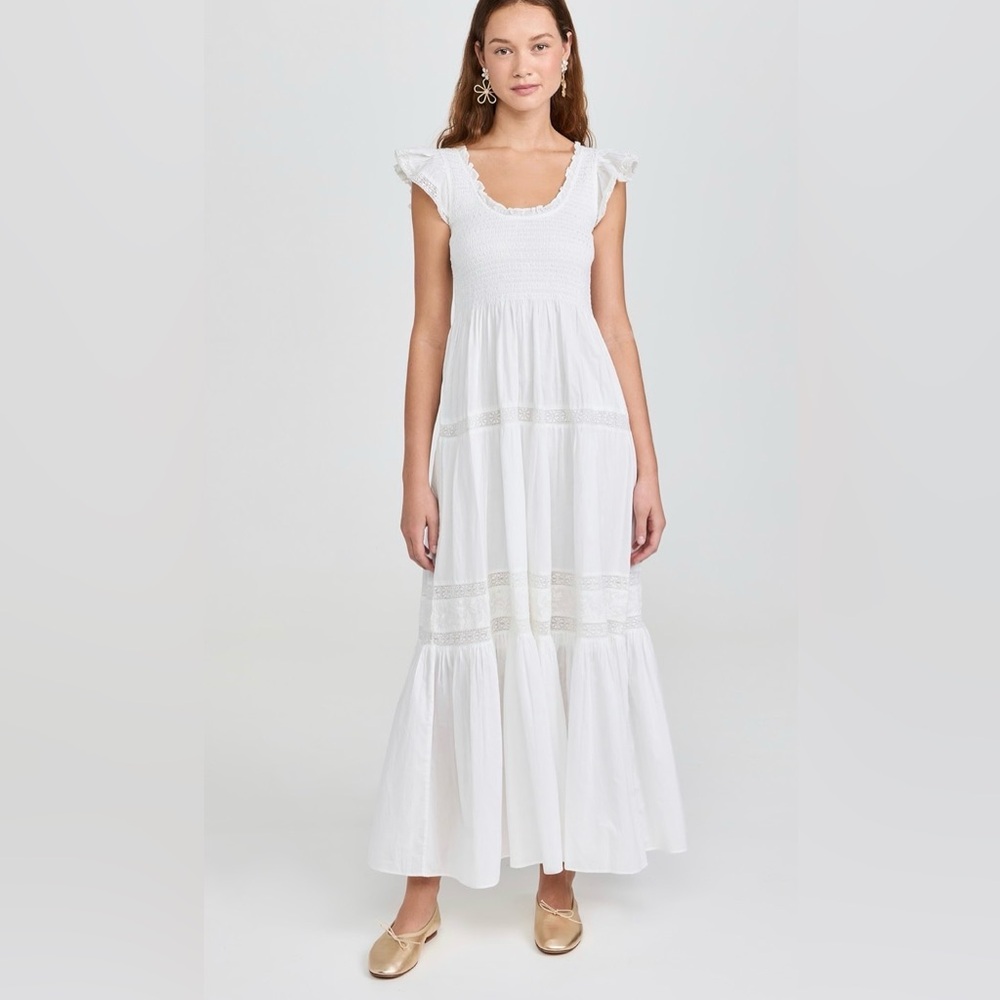 LoveShackFancy White Maxi Dress